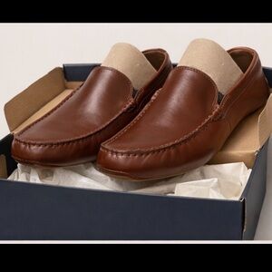 NWT Men’s - Cole Haan Venetian Driver Woodbury Leather Luxury Tan/Brown Loafers